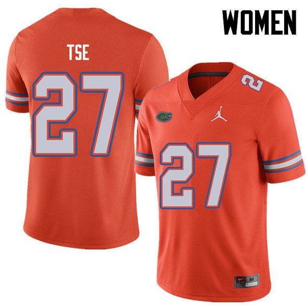 Jordan Brand Women #27 Joshua Tse Florida Gators College Football Jerseys Orange